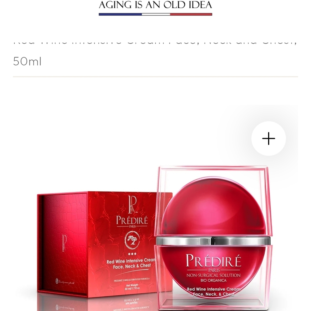 Luxury PréDiré Red Wine Hydrating Cream